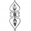 13.058.02 Main Gate Design Wrought Iron Rosettes Panels For Garden