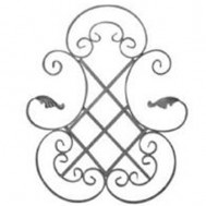 13.059 Main Gate Design Wrought Iron Rosettes Panels For Garden