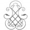 13.059.01 Main Gate Design Wrought Iron Rosettes Panels For Garden