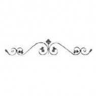13.069 Main Gate Design Wrought Iron Rosettes Panels For Garden