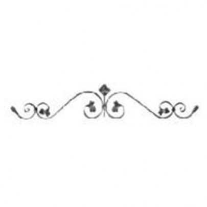 13.069 Main Gate Design Wrought Iron Rosettes Panels For Garden