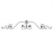13.070 Main Gate Design Wrought Iron Rosettes Panels For Garden