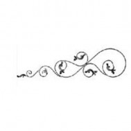 13.071 Main Gate Design Wrought Iron Rosettes Panels For Garden