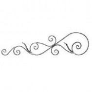 13.073 Main Gate Design Wrought Iron Rosettes Panels For Garden