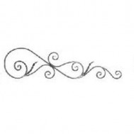 13.074 Main Gate Design Wrought Iron Rosettes Panels For Garden