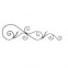 13.075 Main Gate Design Wrought Iron Rosettes Panels For Garden