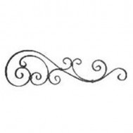 13.077 Main Gate Design Wrought Iron Rosettes Panels For Garden
