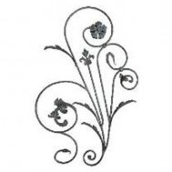 13.080 Main Gate Design Wrought Iron Rosettes Panels For Garden
