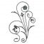 13.080 Main Gate Design Wrought Iron Rosettes Panels For Garden