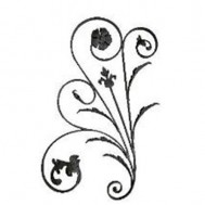 13.081.01 Main Gate Design Wrought Iron Rosettes Panels For Garden