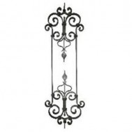 13.049 Main Gate Design Wrought Iron Rosettes Panels For Garden