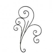 13.085 Main Gate Design Wrought Iron Rosettes Panels For Garden