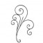 13.085 Main Gate Design Wrought Iron Rosettes Panels For Garden