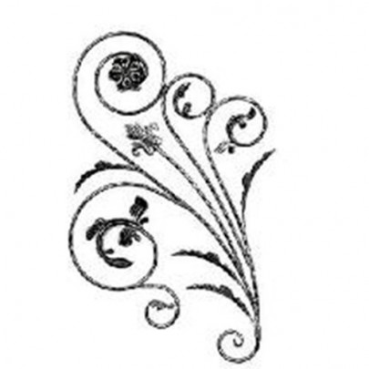 13.101 Main Gate Design Wrought Iron Rosettes Panels For Garden