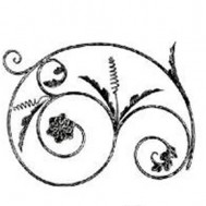13.102 Main Gate Design Wrought Iron Rosettes Panels For Garden