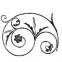 13.102 Main Gate Design Wrought Iron Rosettes Panels For Garden