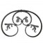 13.104 Main Gate Design Wrought Iron Rosettes Panels For Garden