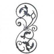 13.113 Main Gate Design Wrought Iron Rosettes Panels For Garden