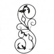 13.115 Main Gate Design Wrought Iron Rosettes Panels For Garden