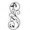13.115 Main Gate Design Wrought Iron Rosettes Panels For Garden