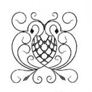 13.142 Main Gate Design Wrought Iron Rosettes Panels For Garden