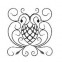 13.142 Main Gate Design Wrought Iron Rosettes Panels For Garden