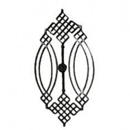 13.150 Main Gate Design Wrought Iron Rosettes Panels For Garden