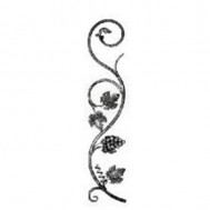 13.202 Main Gate Design Wrought Iron Rosettes Panels For Garden