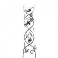 13.203 Main Gate Design Wrought Iron Rosettes Panels For Garden