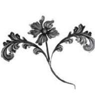 13.305 Main Gate Design Wrought Iron Rosettes Panels For Garden