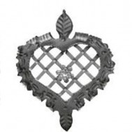 13.409 Main Gate Design Wrought Iron Rosettes Panels For Garden