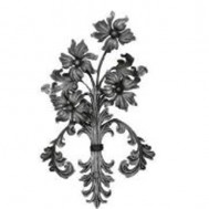 SIMEN METAL 13.302 Main Gate Design Wrought Iron Rosettes Panels For Garden