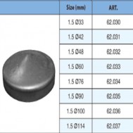 62.030-62.037 Wrought Iron Post Hollow Ball With Square Base Caps