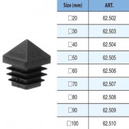 62.502-62.510 HIGH QUALITY HOLLOW BALL WITH SQUARE BASE CAPS