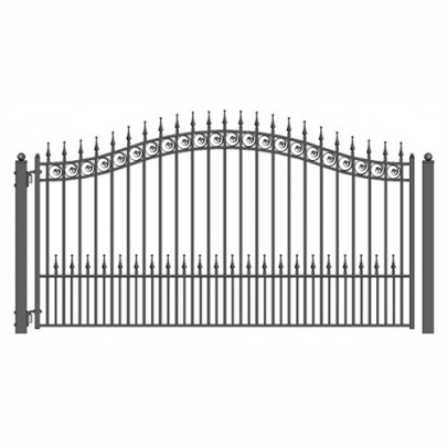 D Single Swing Driveway Gate