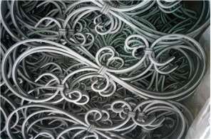 What iron is used in ornamental iron works?