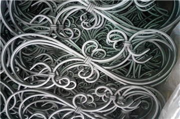 What iron is used in ornamental iron works?