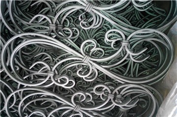 What iron is used in ornamental iron works?