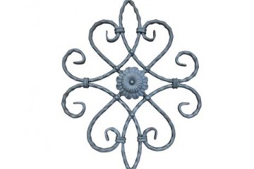 What is the internal structure of wrought iron?