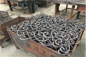 What is the structure of wrought iron?
