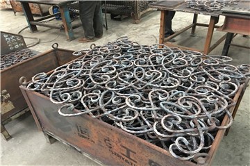 What is the structure of wrought iron?