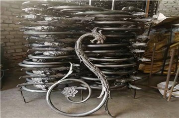 What is wrought iron made of?