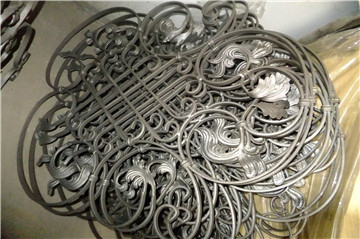 wrought iron rosettes