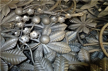 wrought iron rosettes