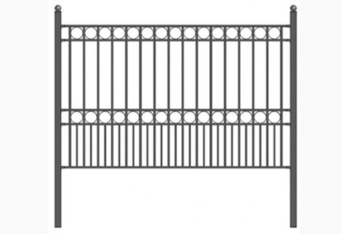 wrought iron fence