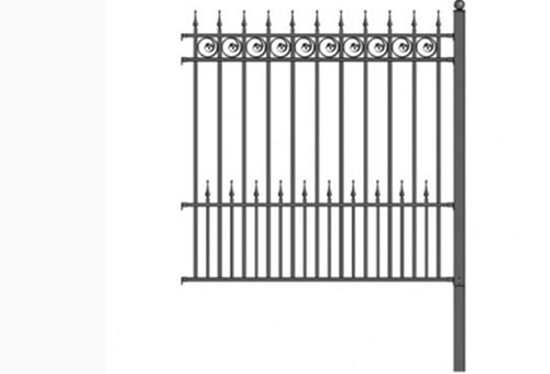 wrought iron fence