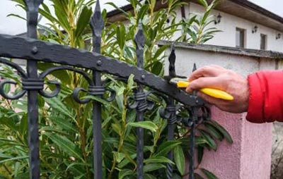 wrought iron fence