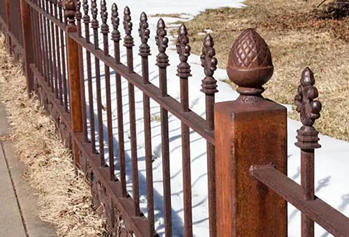 wrought iron fence