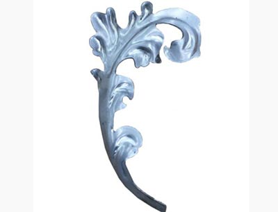 wrought iron stamping leaves